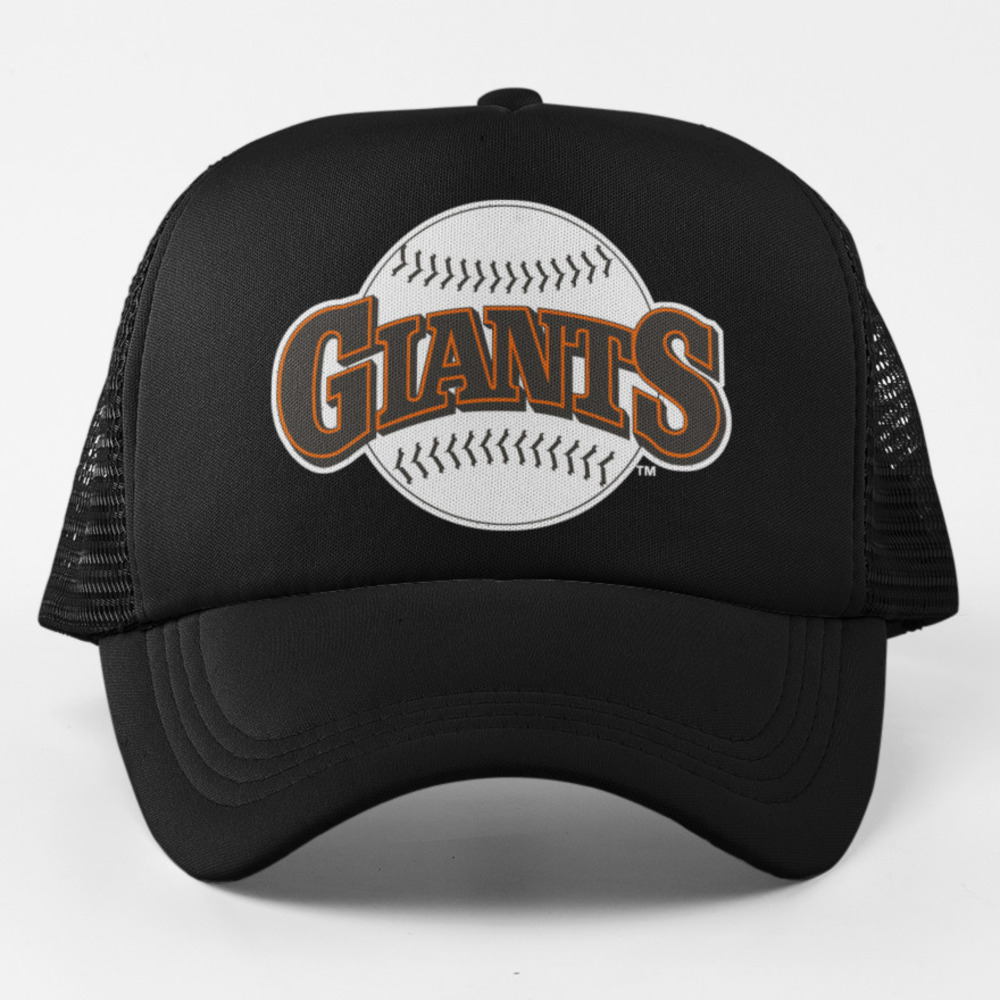 NEW San Francisco Giants 1983 Foam Trucker Mesh Snapback Hat BLACK